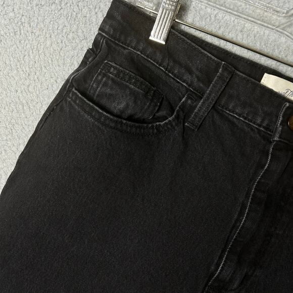 Universal Thread Jeans Womens 12S Short Black Vintage Straight Stretch Jeans NEW - Picture 6 of 16